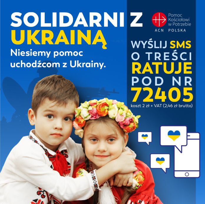 Solidarni z Ukrainą - SMS RATUJE 72405